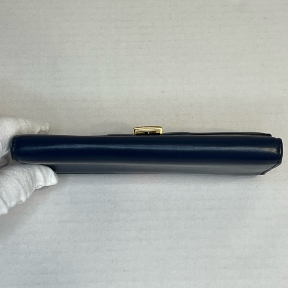 Gucci‎ Sylvie Continental Wallet in blue calfskin leather. - Picture 5 of 14